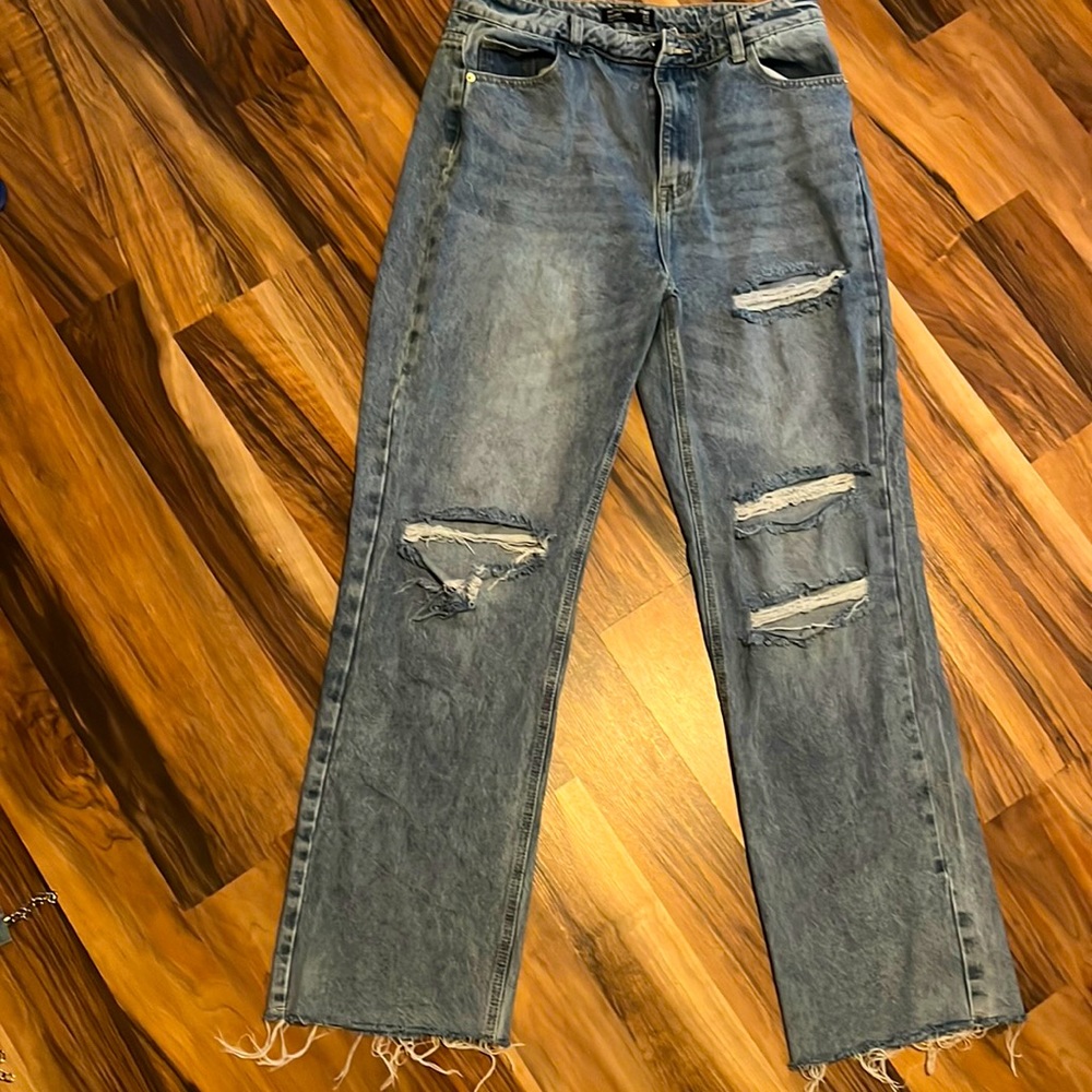 Distressed Denim Jeans